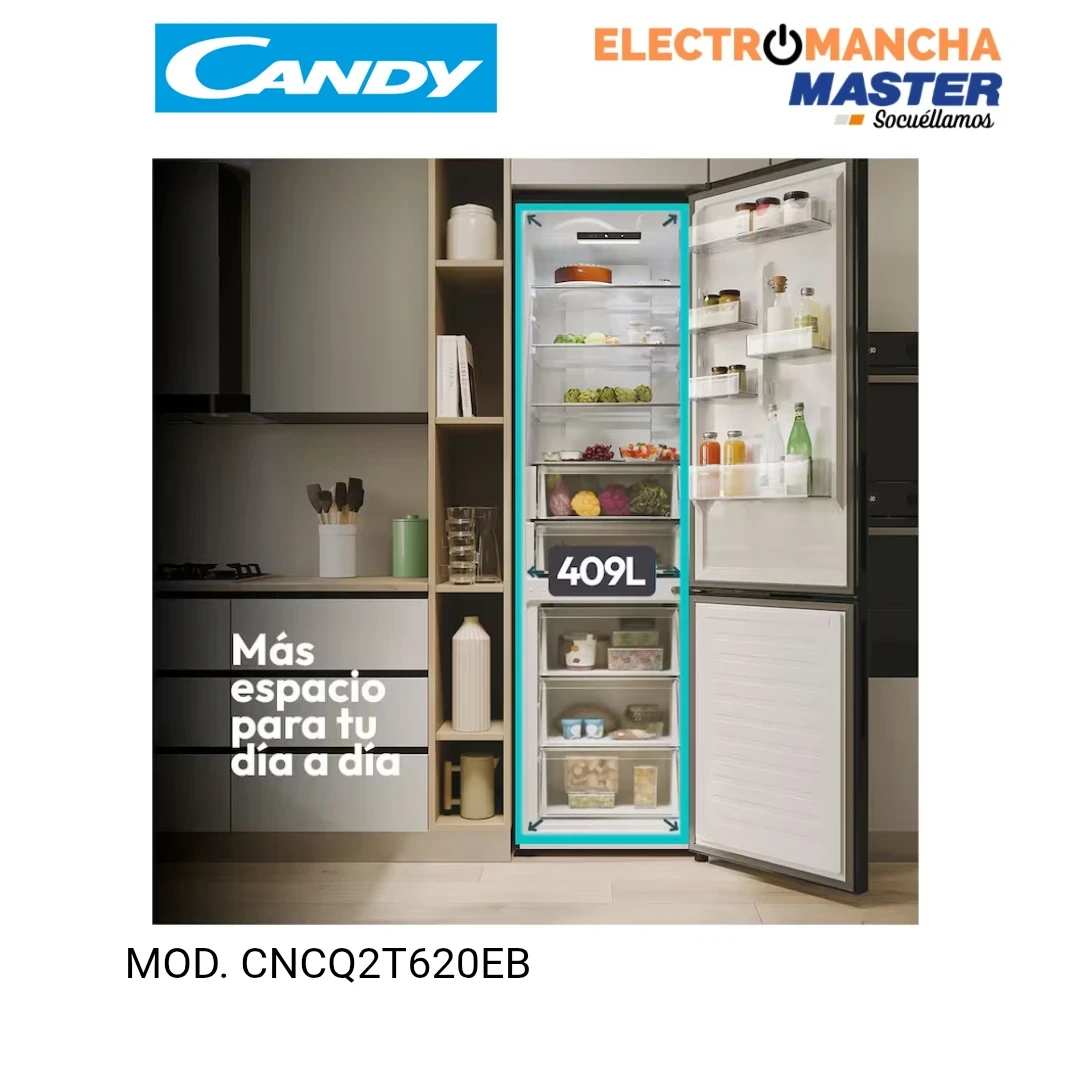 FRIGO COMBI CANDY CNCQ2T620EB 2,05*60 NF NEGRO E 5
