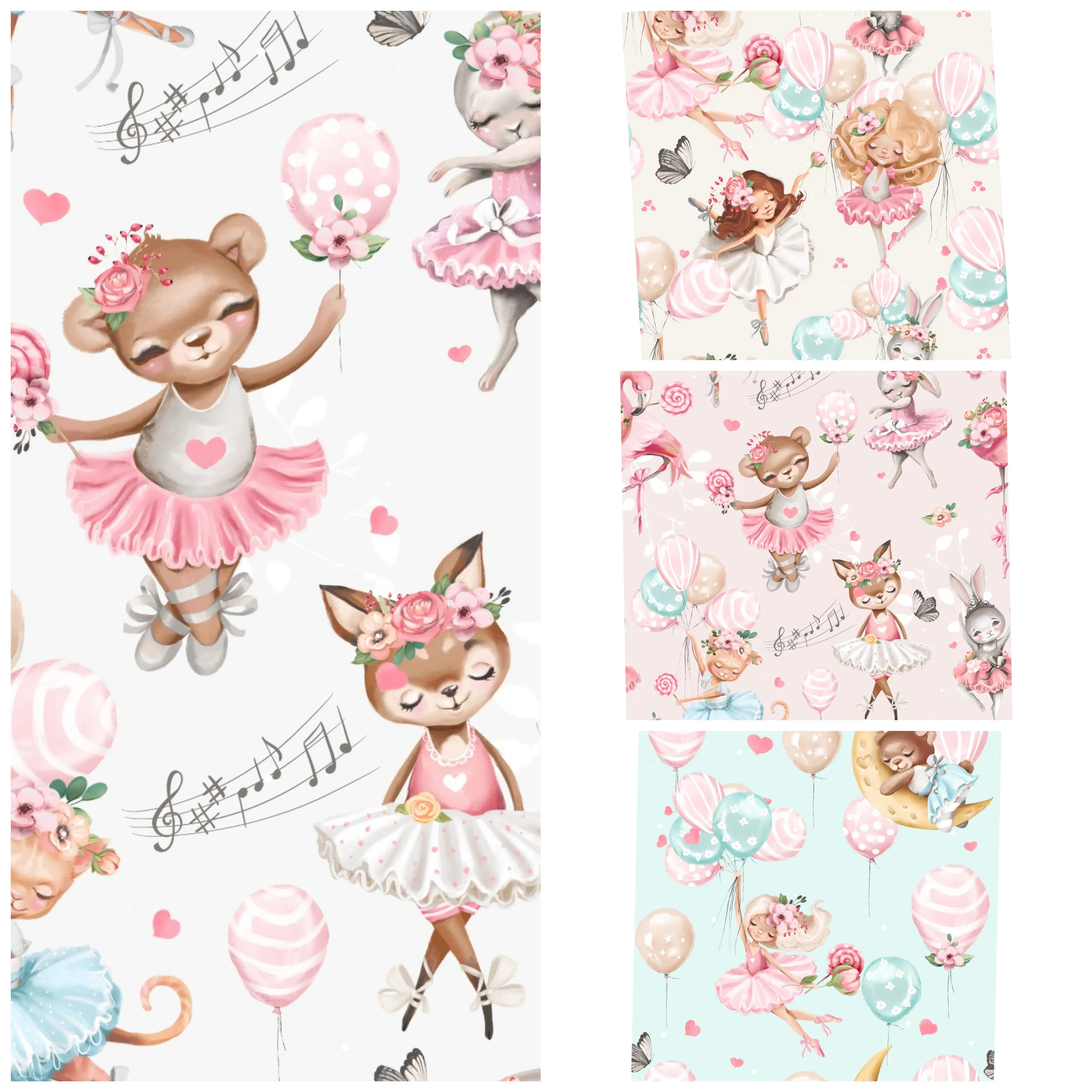 Diseño elefante , nubes , animales ( niña) 2