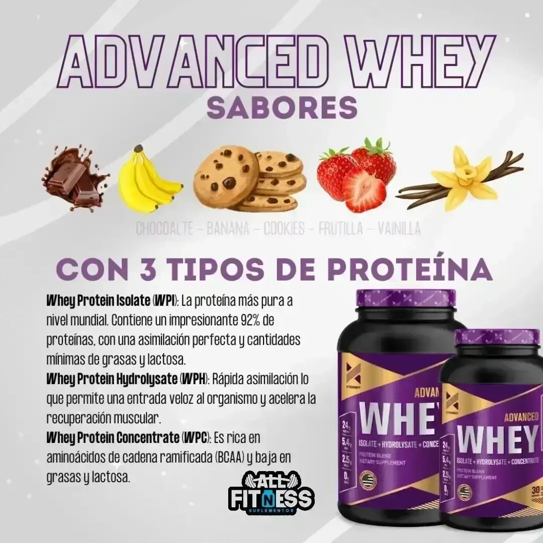 Whey Advance isolate e hidrolizado x 2lbs