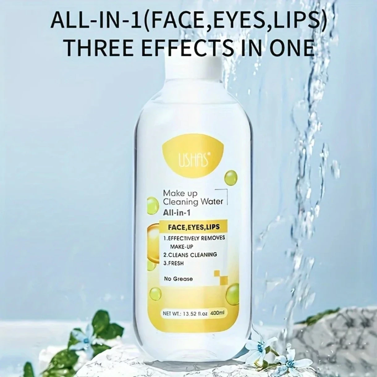 🌸 Ushas Agua Limpiadora Micelar Todo en 1   398 ml 🌸