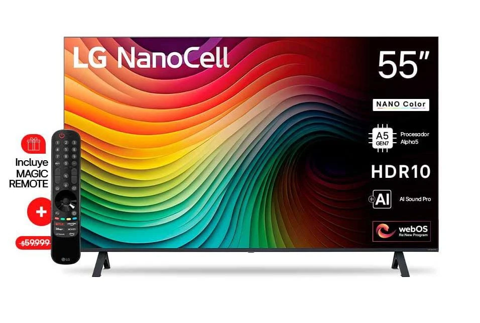 SMART TV LG 55" 55NANO80