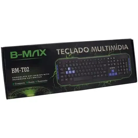 Teclado USB Multimidia Bmax