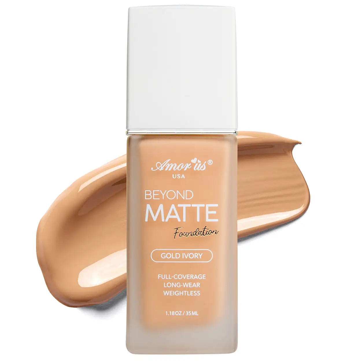 Base liquida Beyond Matte tono  07 Gold Ivory