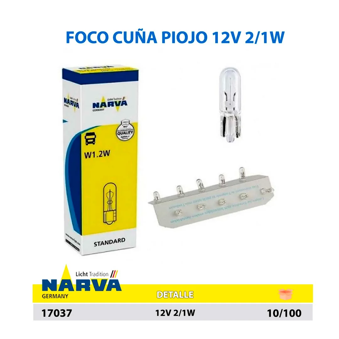  FOCO CUÑA PIOJO 12V 2/1W