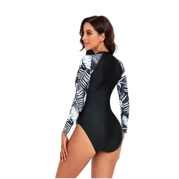 Bañador una pieza con estampado tropical 2