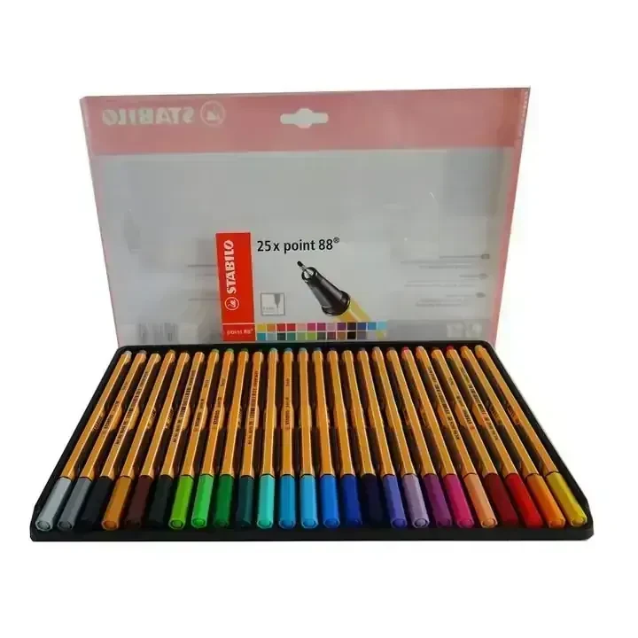Estabilo estuche con 25 rotuladores de colores  3
