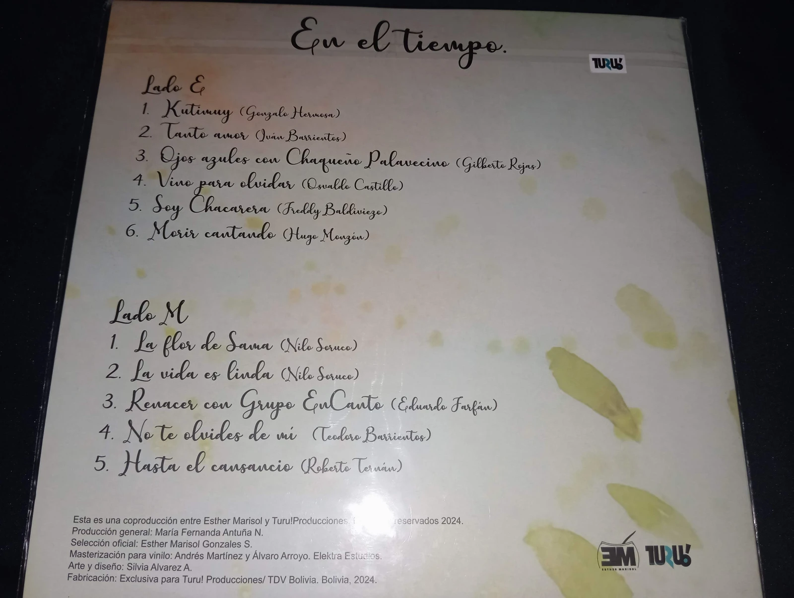 Esther Marisol - En El Tiempo (VINILO TRANSPARENTE) 2