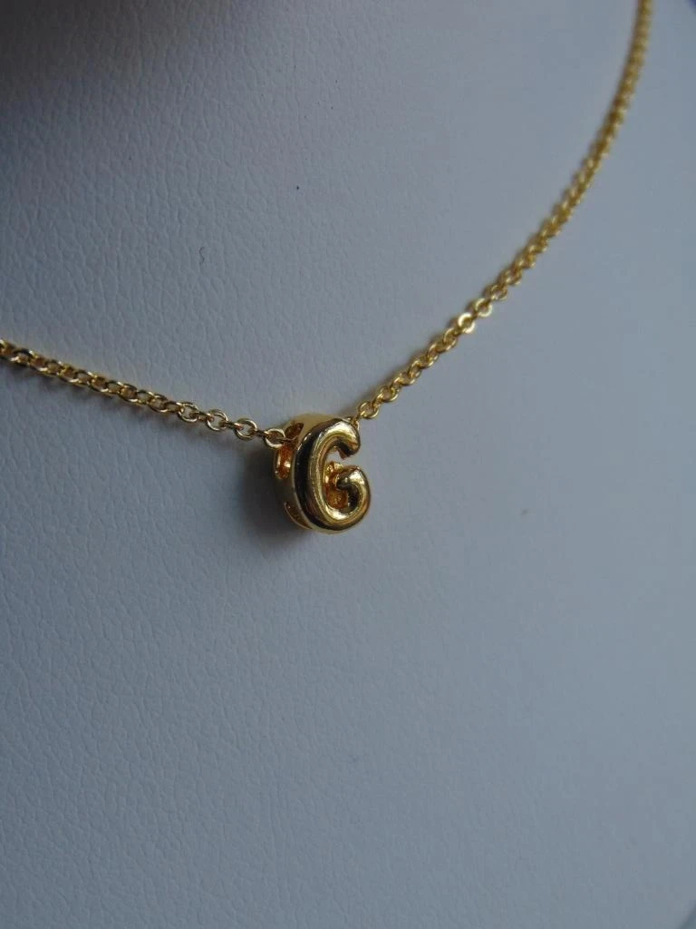 CADENA + DIJE DOR INICIAL MINI GLOBO G 2