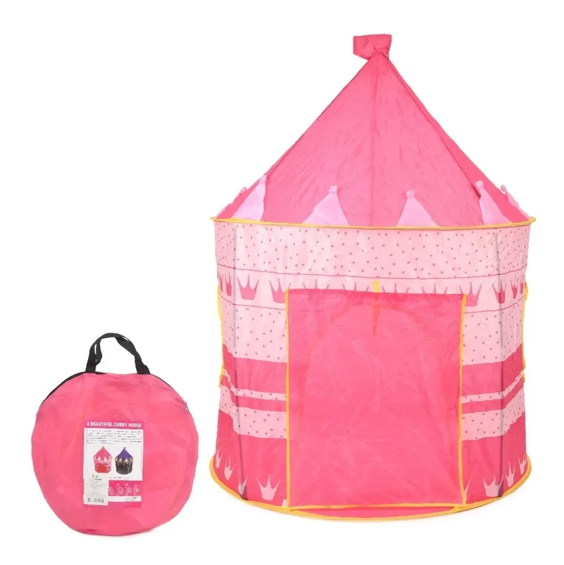Carpa Castillo Plegable Niños Rosada
