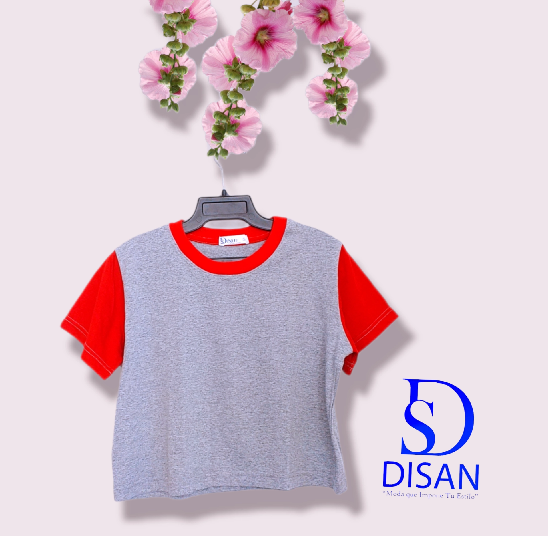 Polo crop melange  4