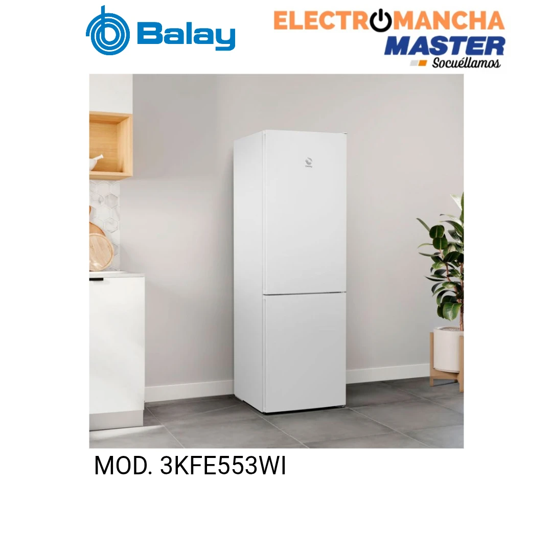 FRIGO COMBI BALAY 3KFE553WI 1,86*60 NF BLANCO CLASE EN 8