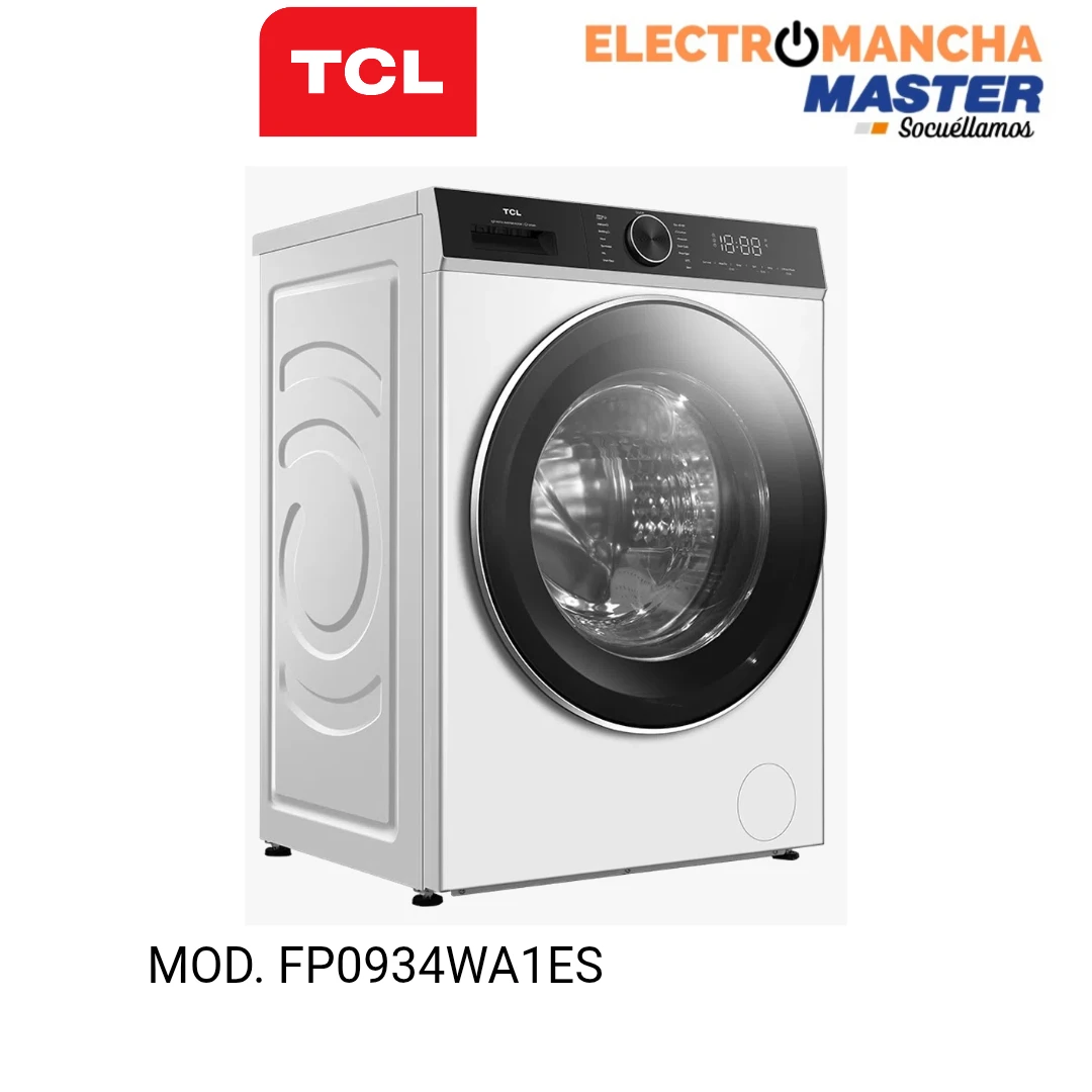 LAVADORA TCL FP0934WA1ES 9 KG. 1400 RPM. CLASE A  3