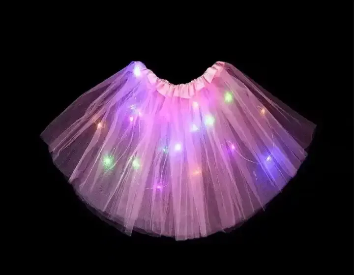 Tutu 3 capas con luz multicolor  2