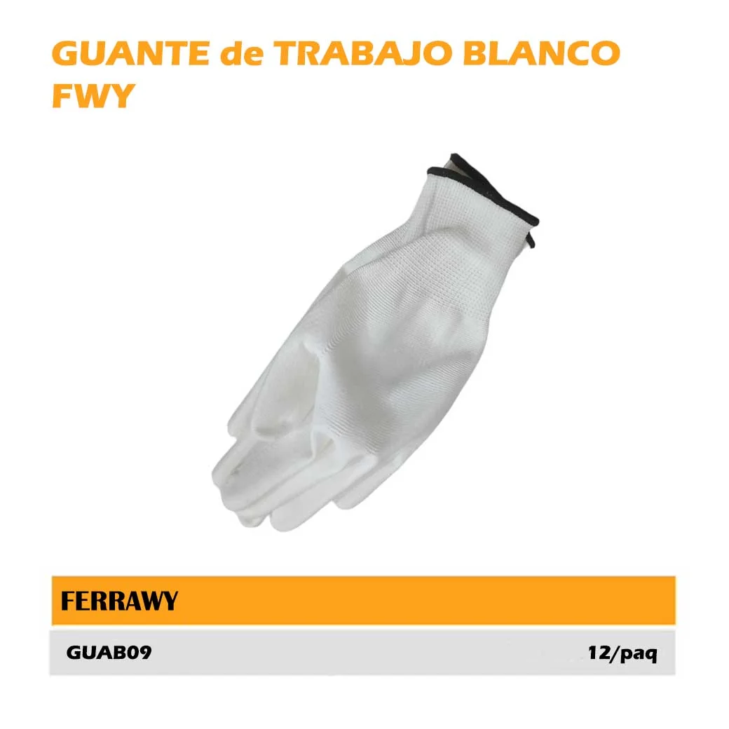 GUANTE de TRABAJO BLANCO FWY 9"