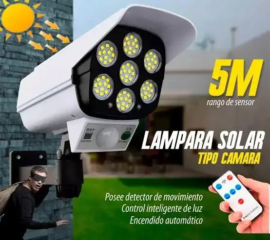 Lampara Solar Tipo Cámara 
