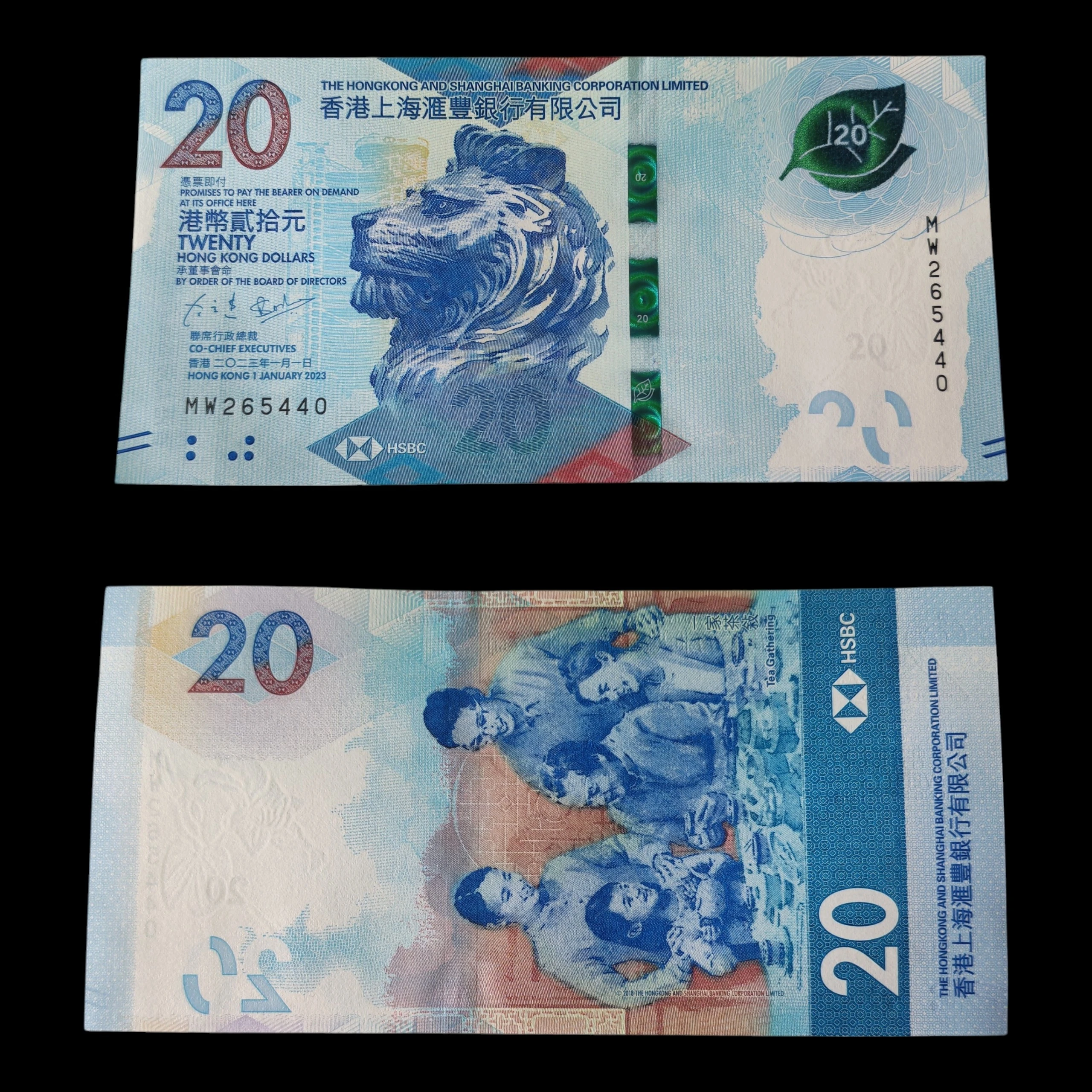 ° Hong Kong 30 dolares UNC