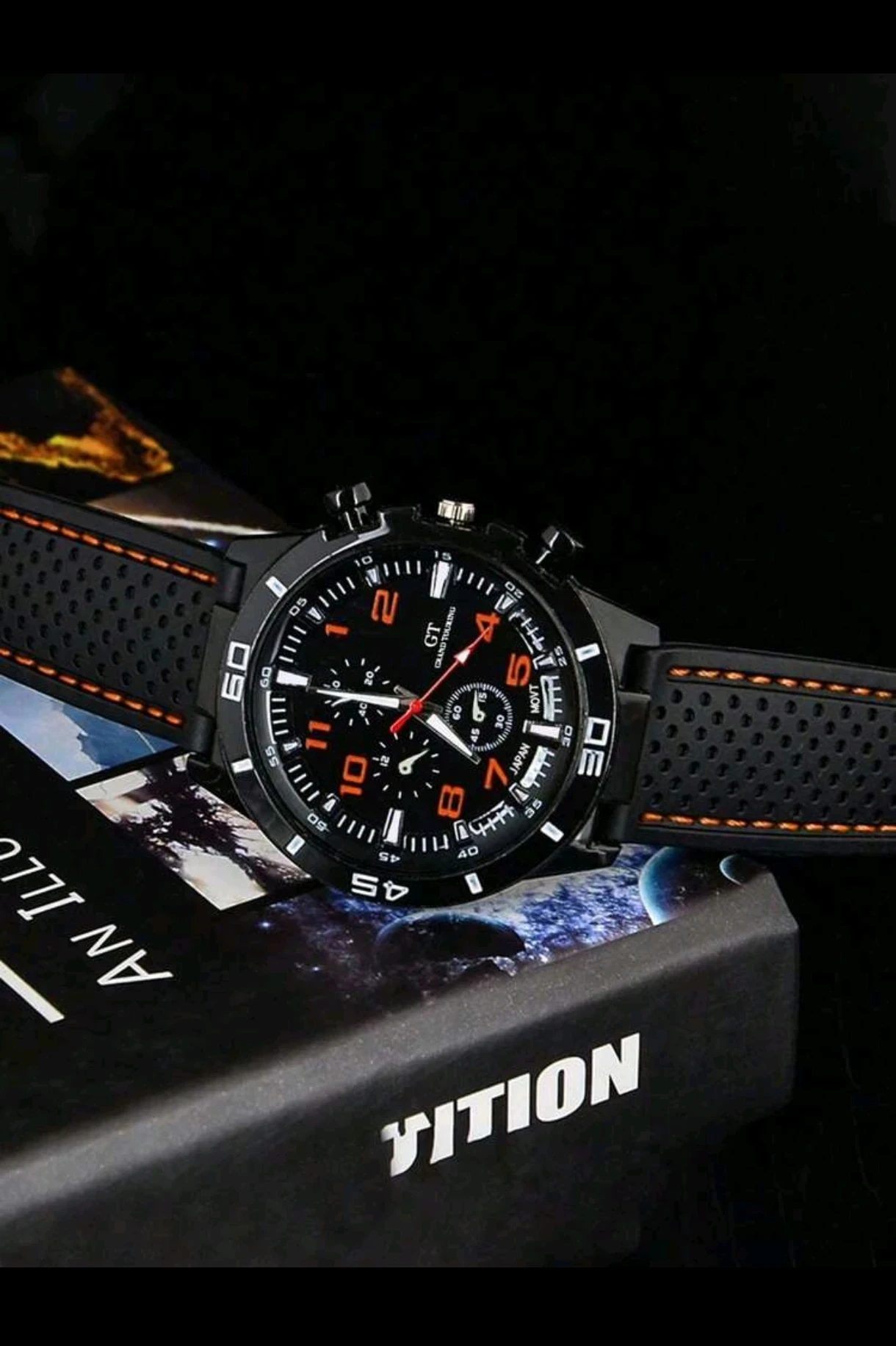 Reloj Deportivo GT Grand Touring Racing - Black & Orange 2
