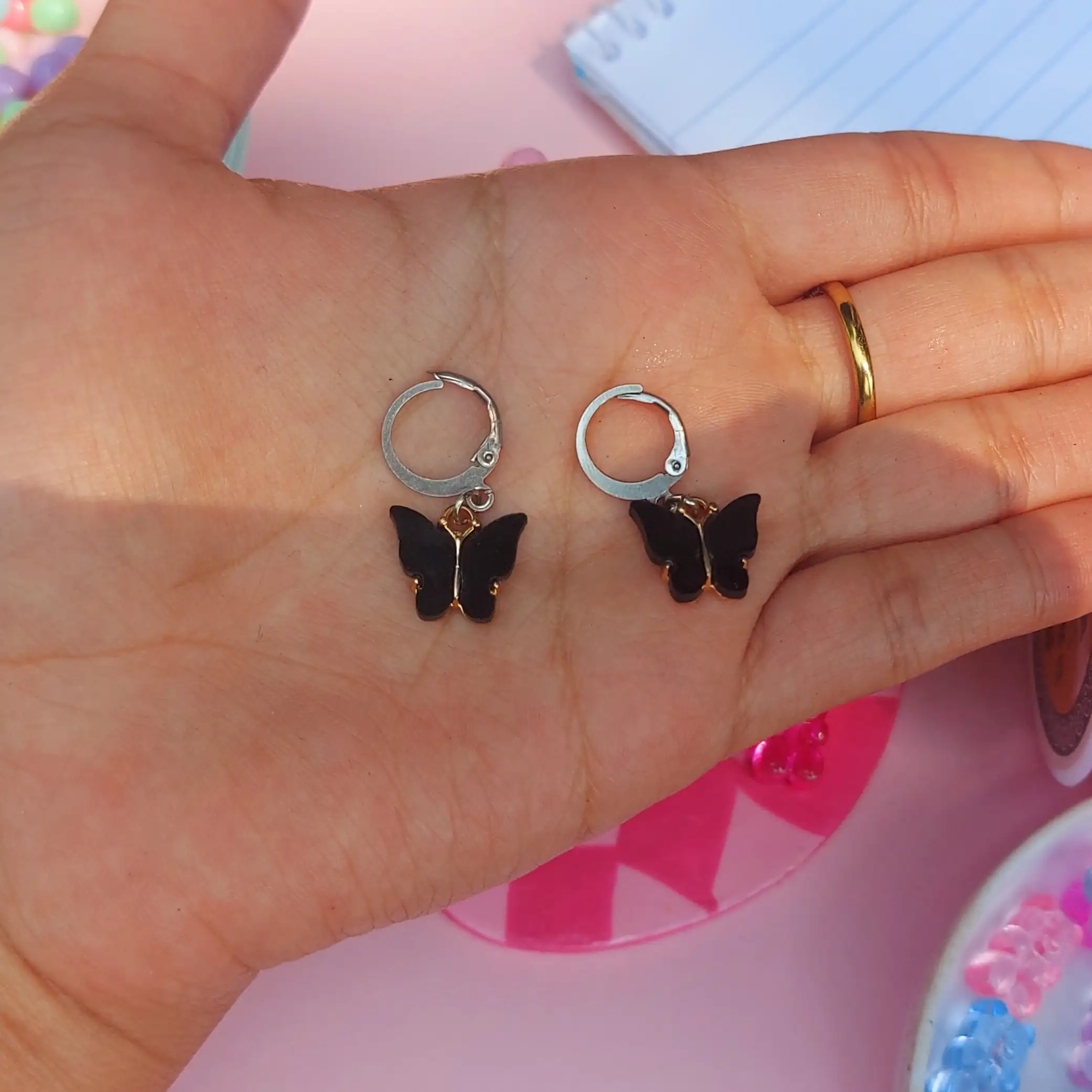 Aretes de mariposa  2