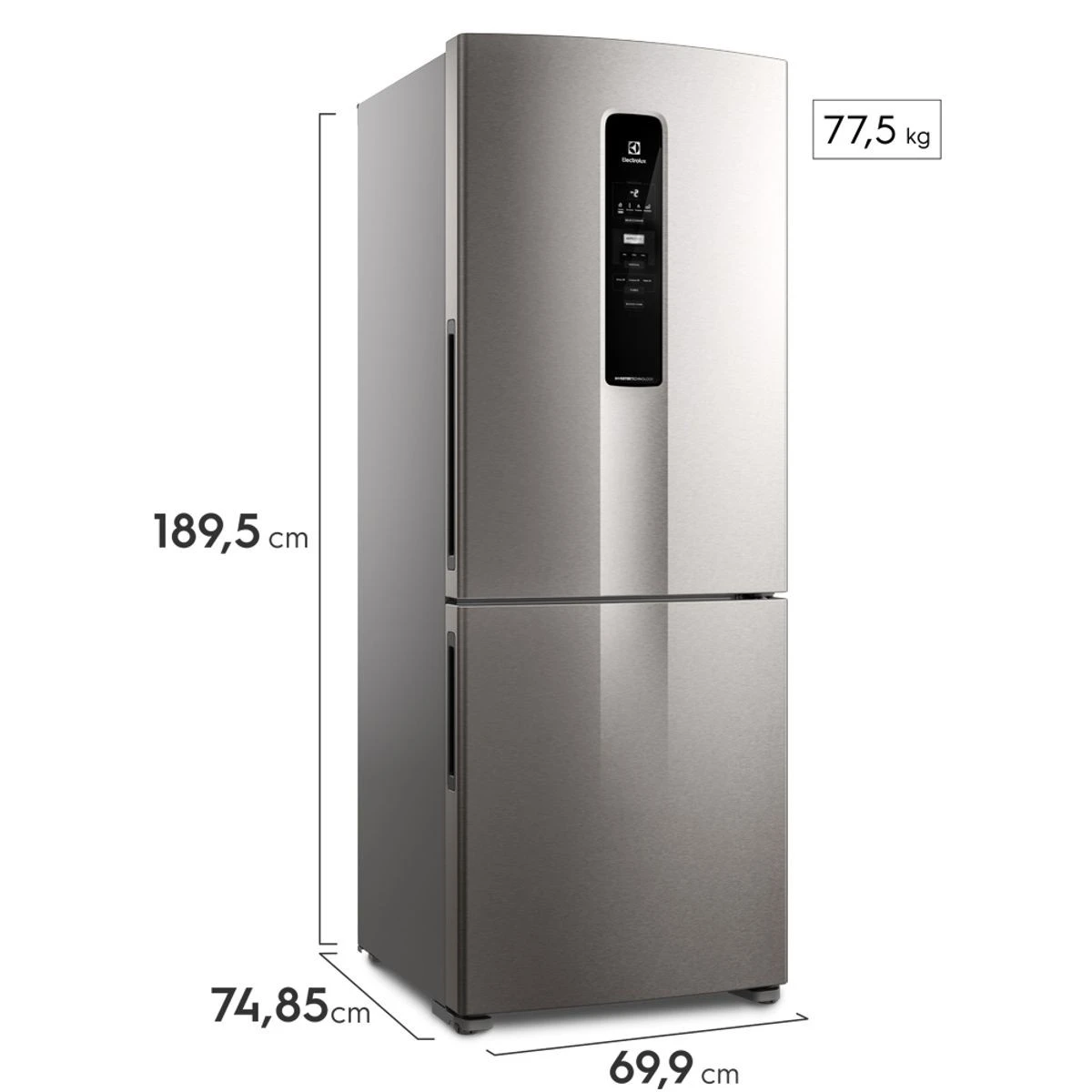 HELADERA NO FROST INVERTER ELECTROLUX COMBI FREEZER IB55S 527L PLATA ‼️SOLO POR PEDIDOS ‼️  2