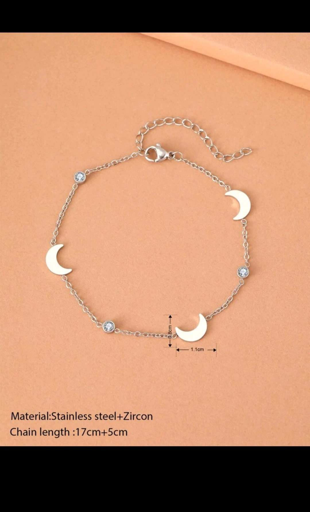 Brazalete con diseñó de Luna/Cristal  5