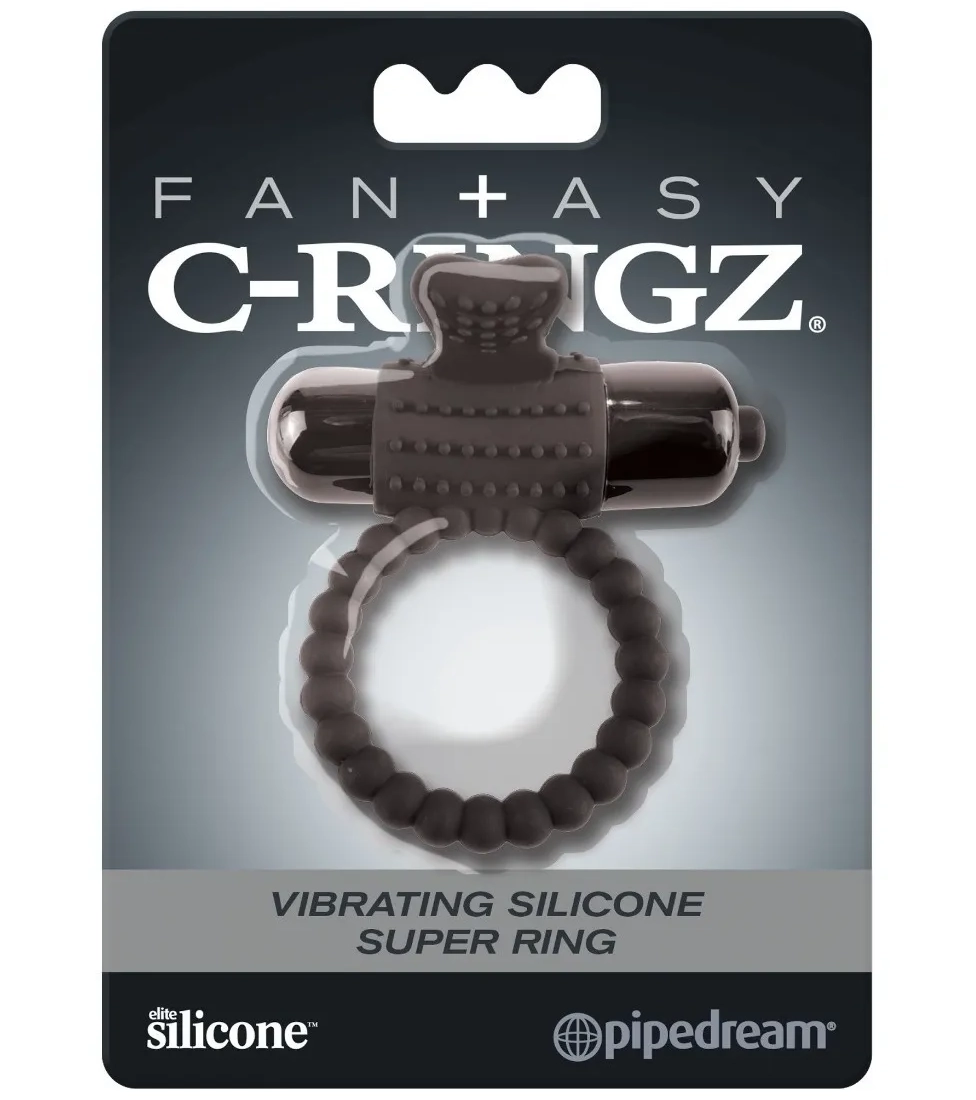 Vibrating Silicone Super Ring