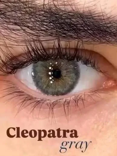Lentes de contacto - Referencia: Cleopatra Gray - Pupila Reducida  2