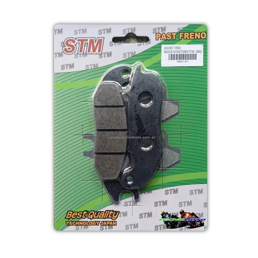 PASTILLA FRENO A502  INVICTA/WAVE/CG NEW DEL.SM502 -49404