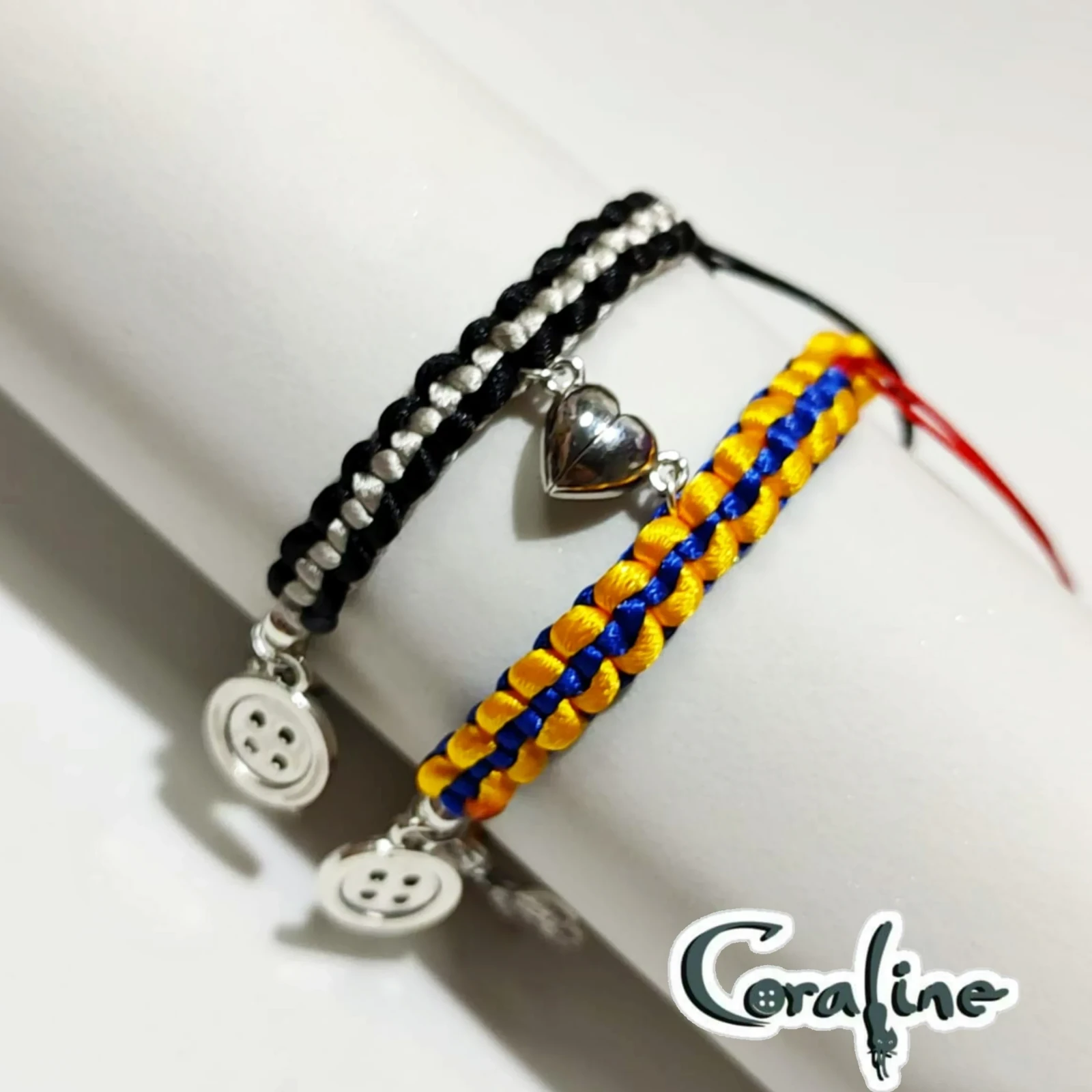 Dúo Pulseras de Coraline y Wybie 3
