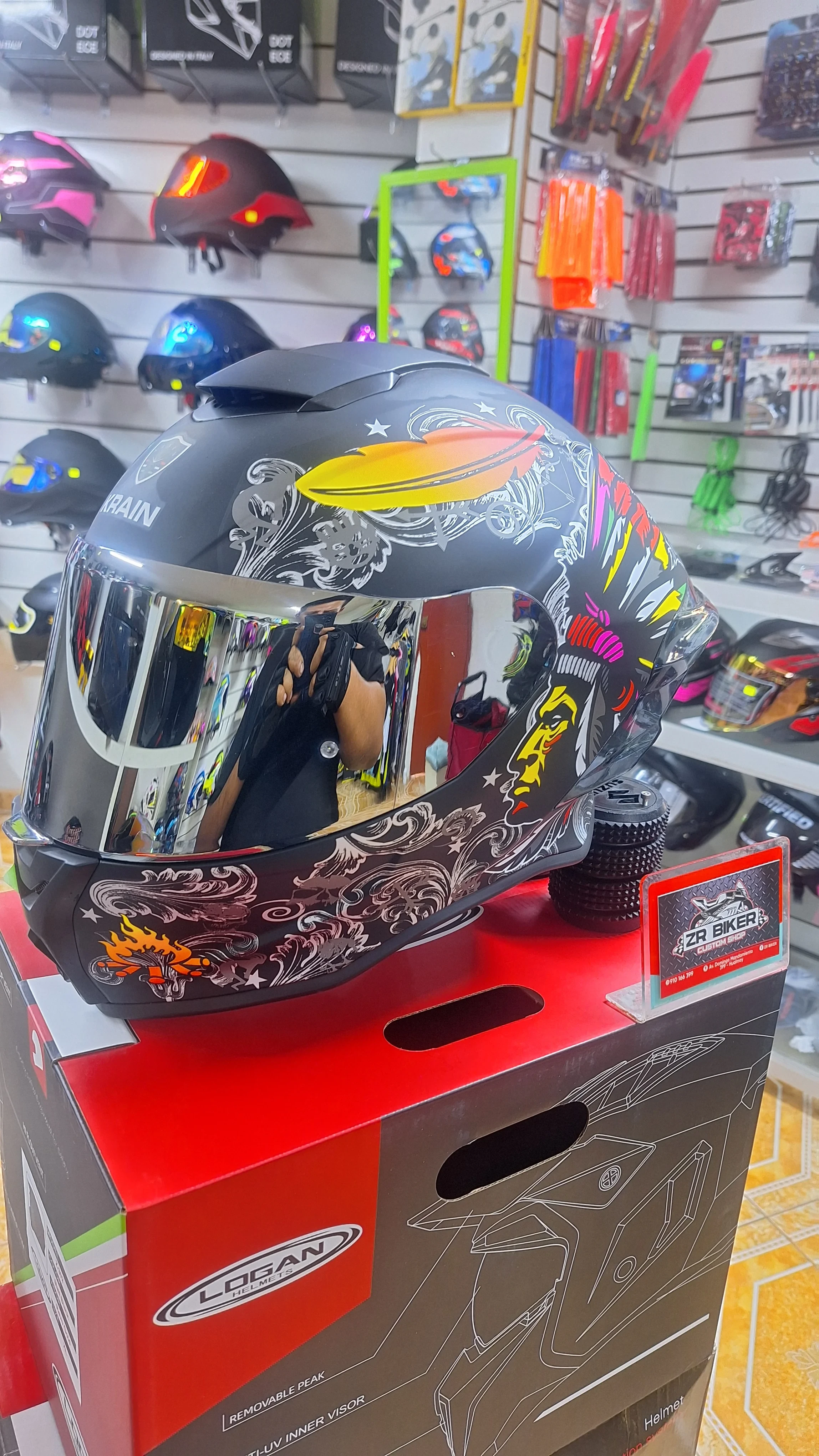 CASCO KRAIN NEGRO MATE 2