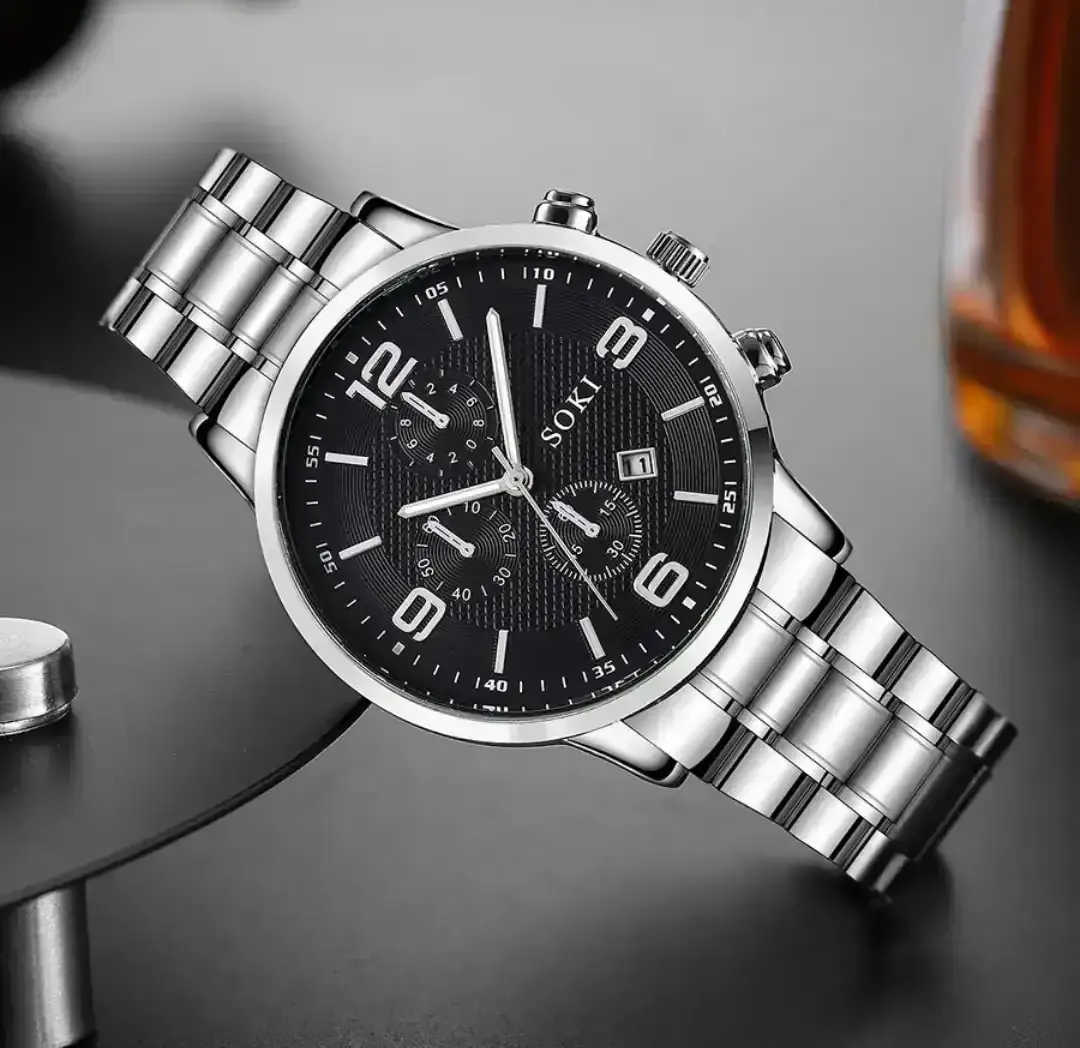 Reloj + Pulsera Cromo 3