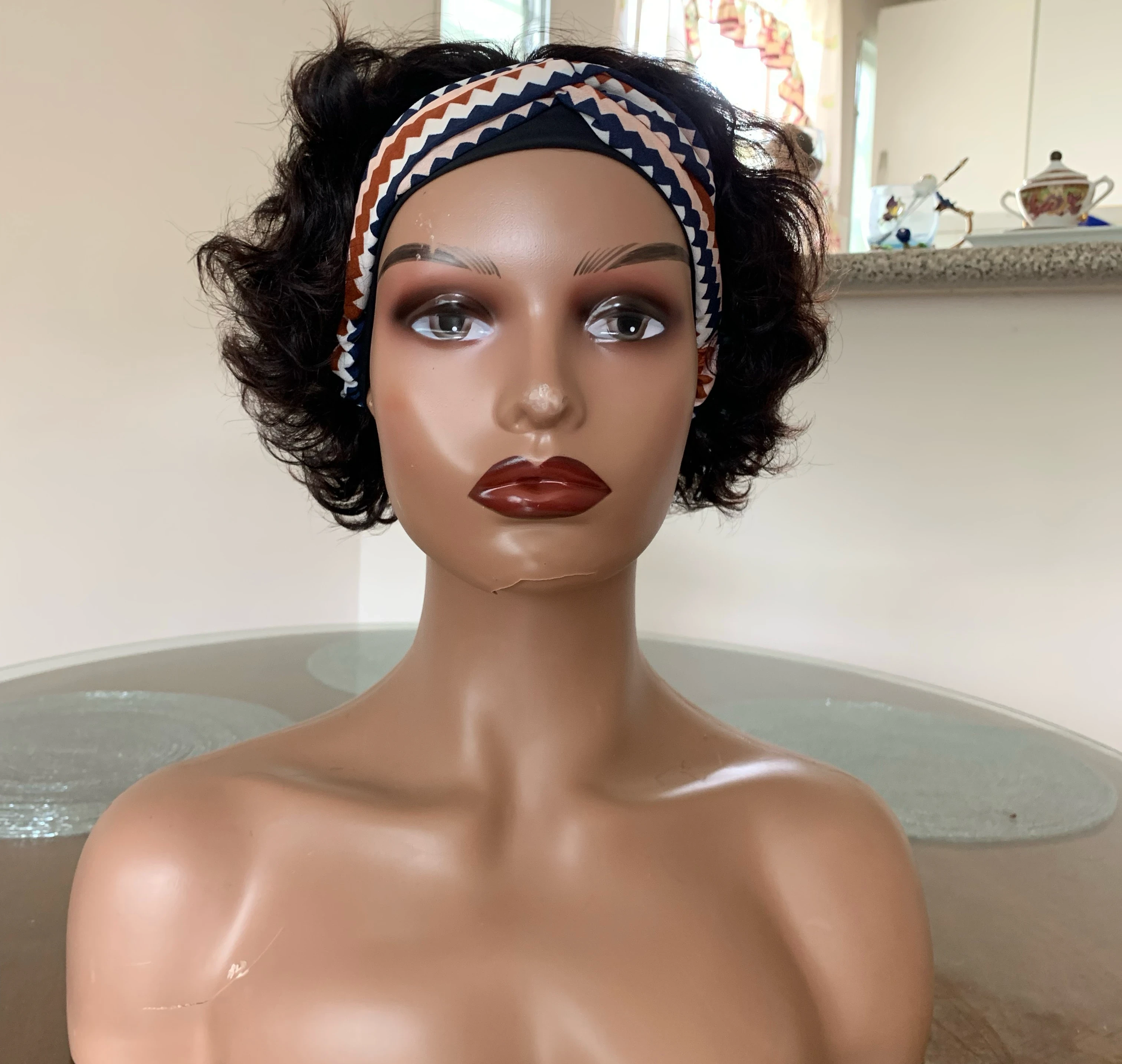 Peluca de 8” con diadema  2