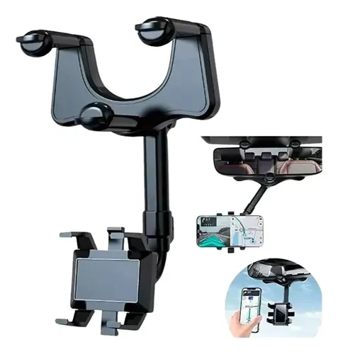 Soporte de Celular para Espejo Retrovisor - ¡Seguro y Estable! 🚗📱