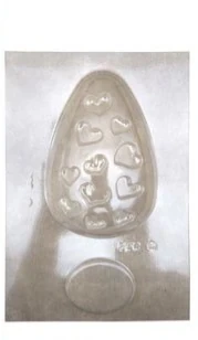 Huevo de pascua corazones 