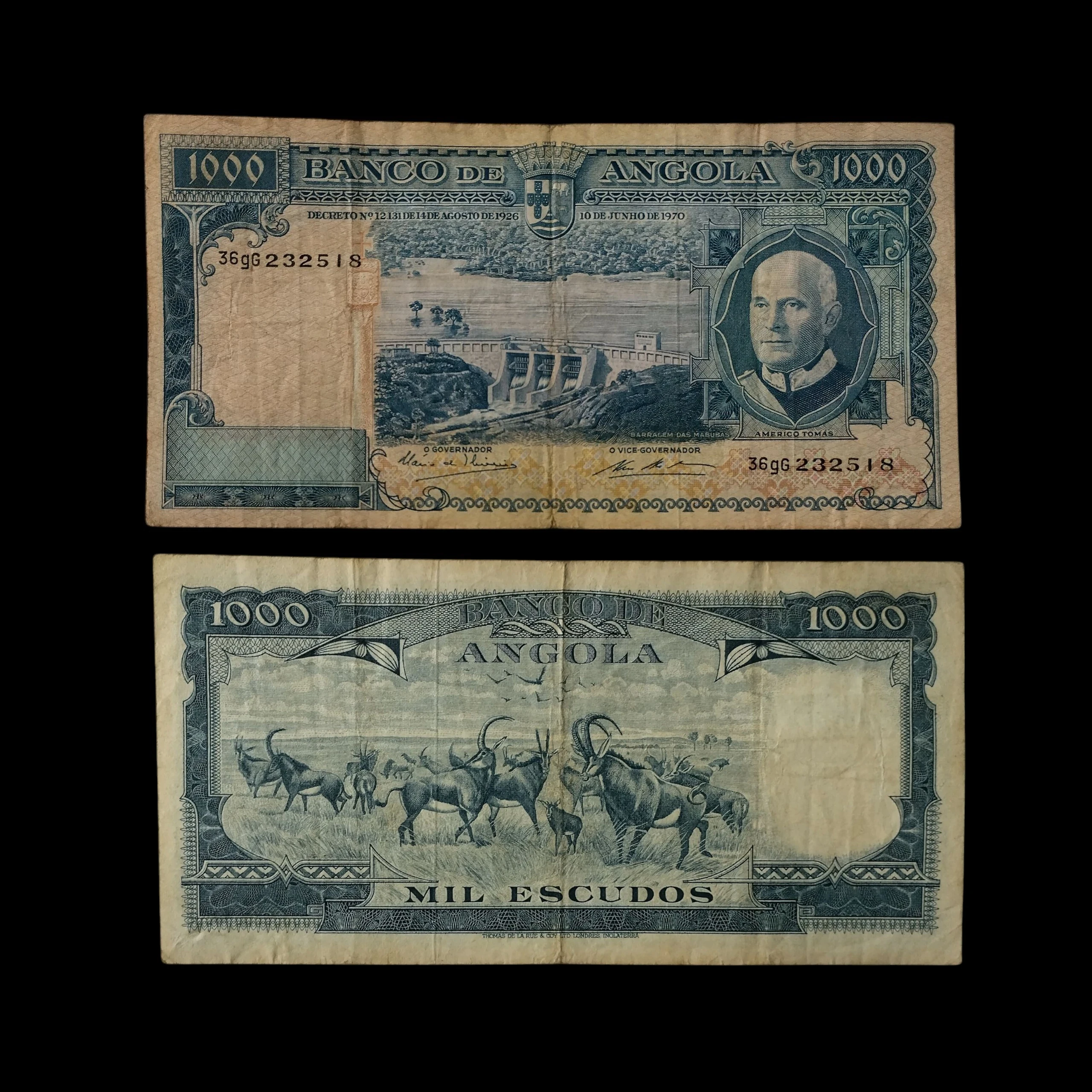 • Angola 1000 escudos circulado 