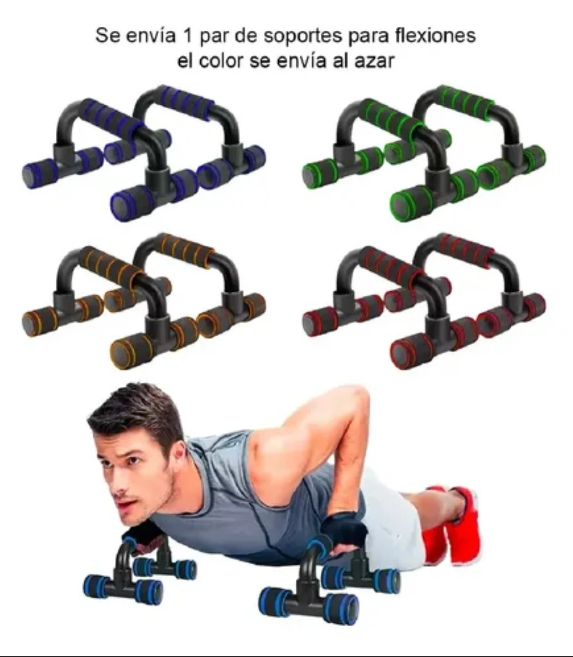 Barras para lagartijas push up 6