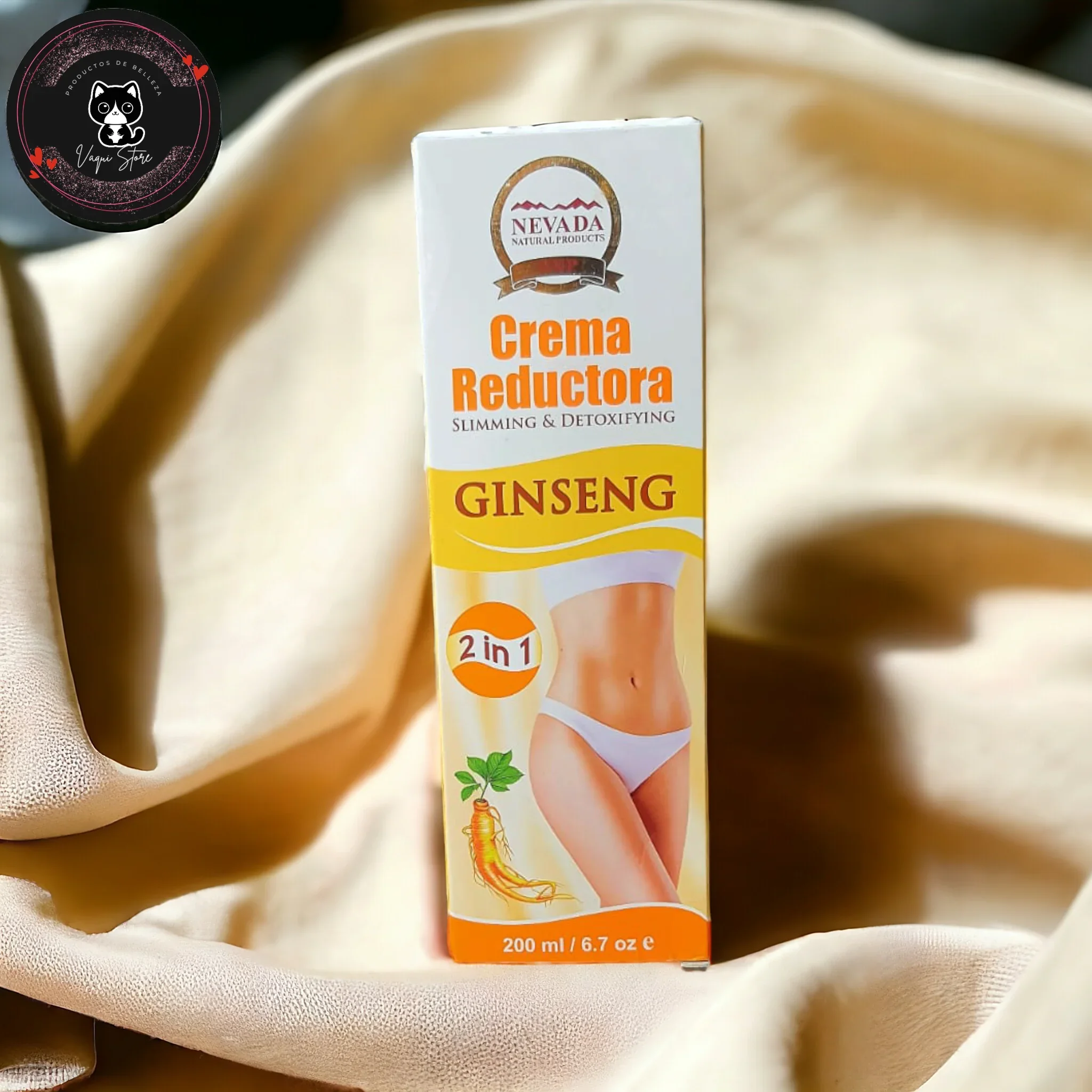 Crema Reductora con extracto de Ginseng y Te Verde