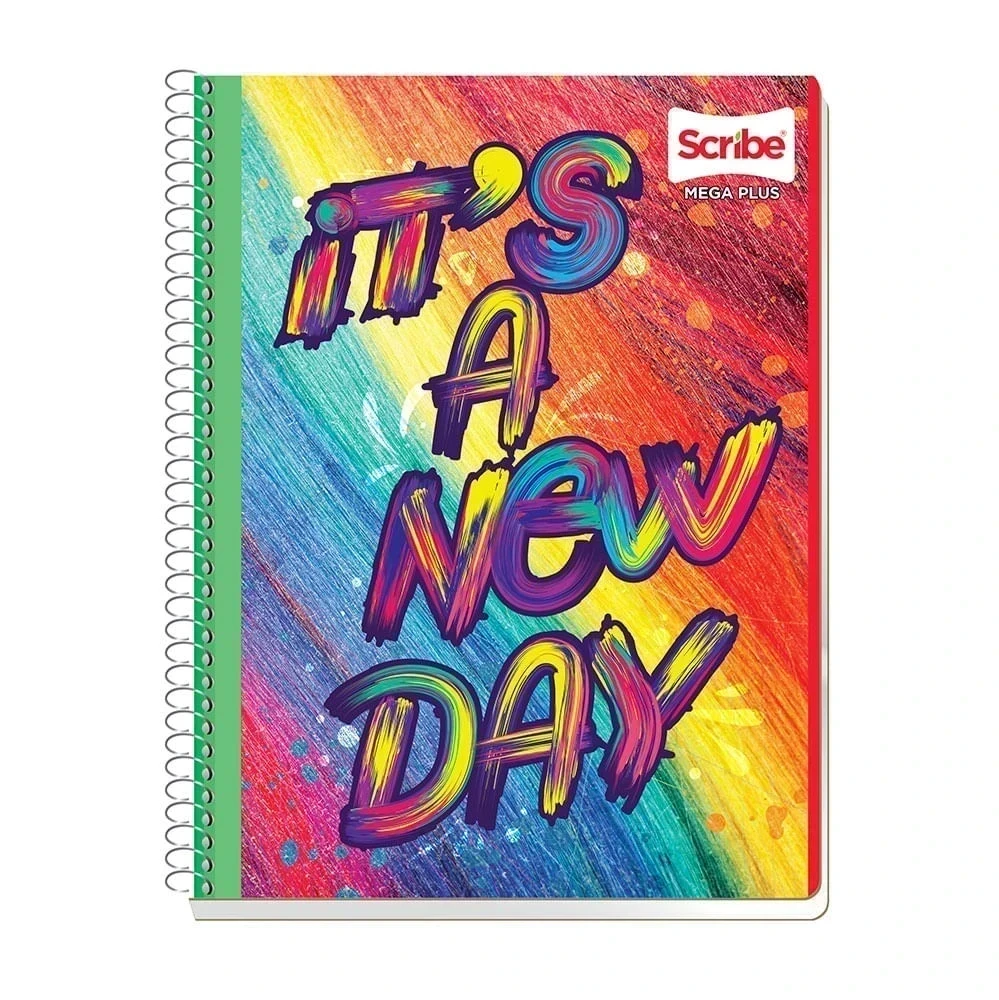 Cuaderno profesional scribe mega blanco 100 hojas espiral 