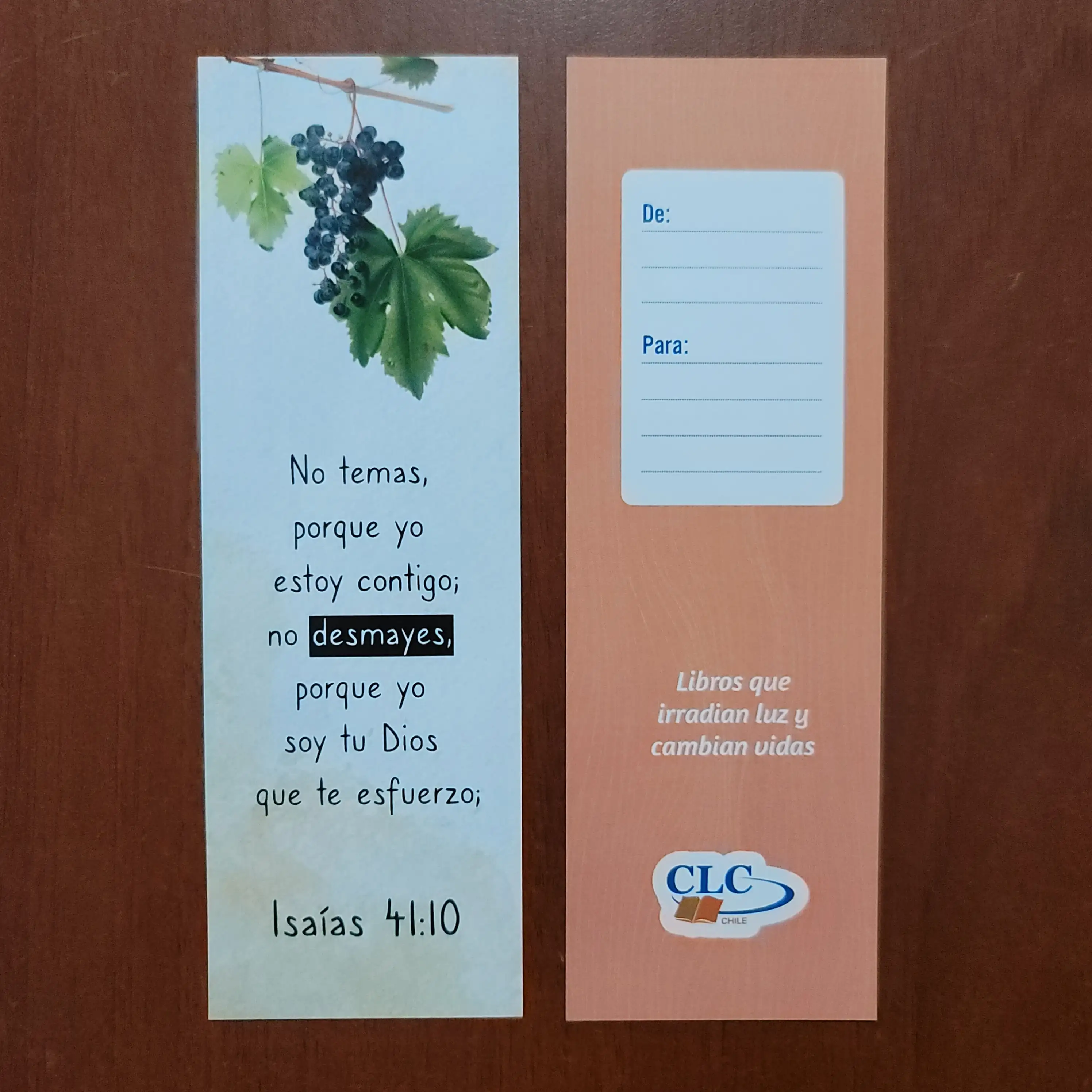Marcapáginas Isaías 41:10