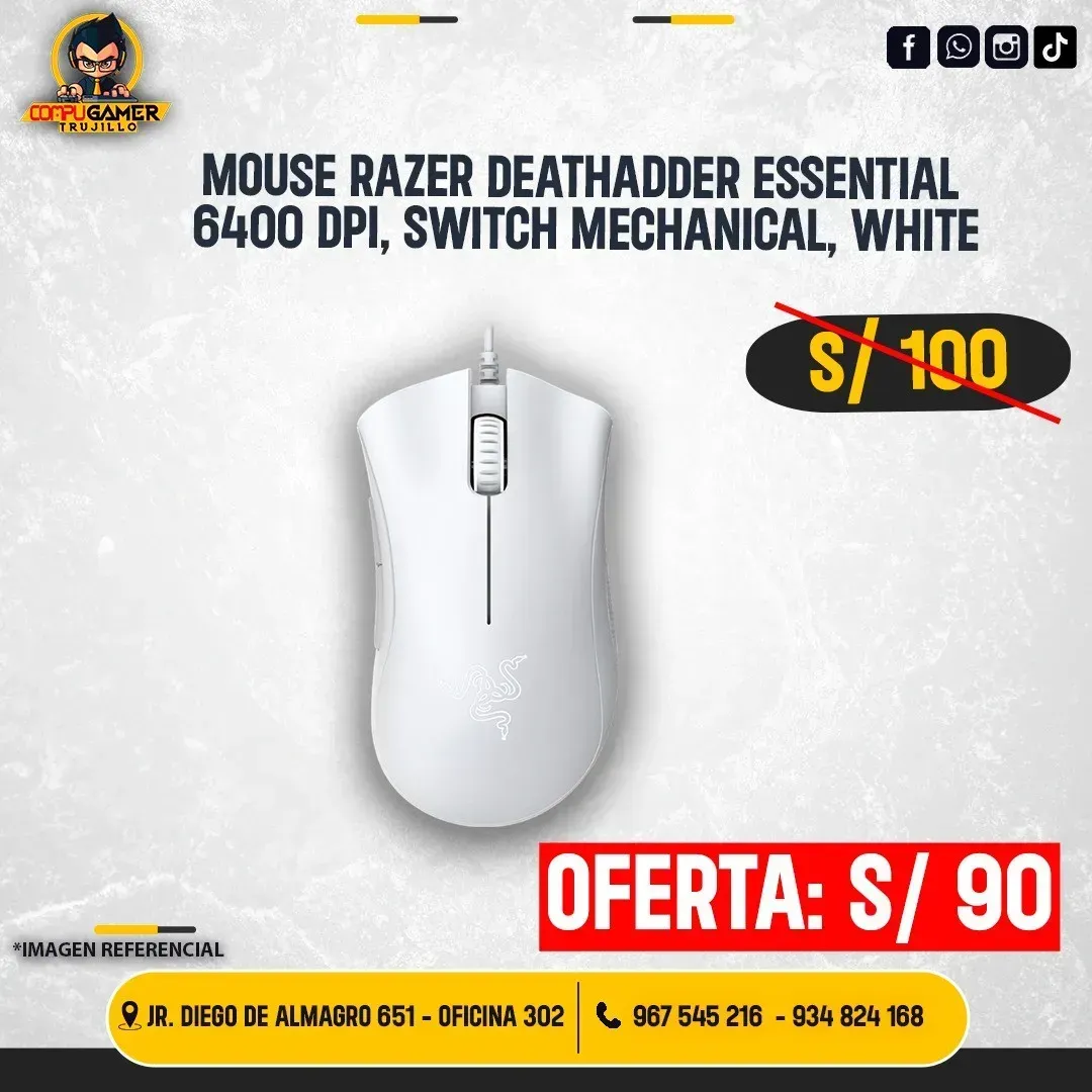 MOUSE GAMER RAZER DEATHADDER ESSENTIAL 