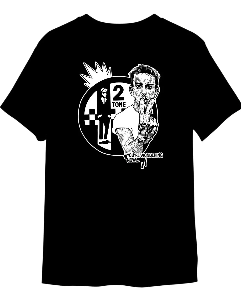 Camiseta estampada negra 