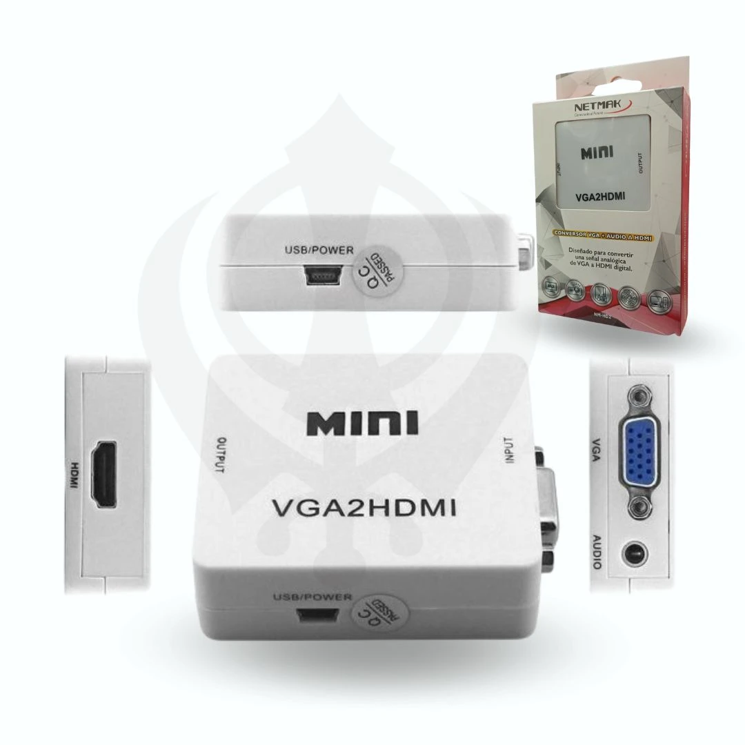 CONVERSOR ADAP TIPOC 3EN1 A (Hdmi+Usb3.0+TIPO C) _ Codigo: 12441 Rubro: ADAPTADORES Y ZAPATILLA Ctdad. por bulto: $ 14,400 Cantidad Volver CONVERSOR NETMAK VGA+AUDIO A HDMI NM-HD2 _________