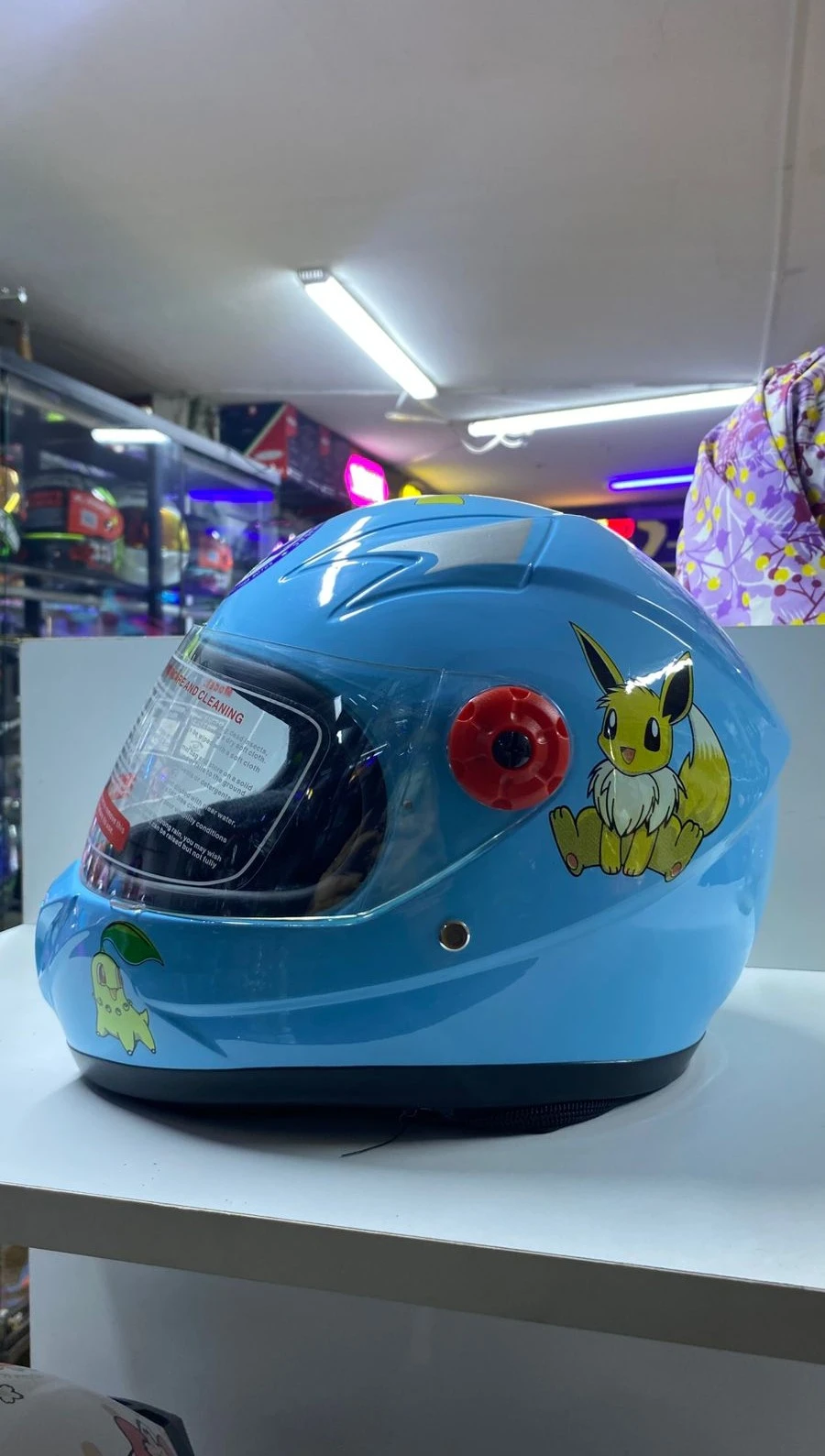 CASCO CELESTE NIÑ@