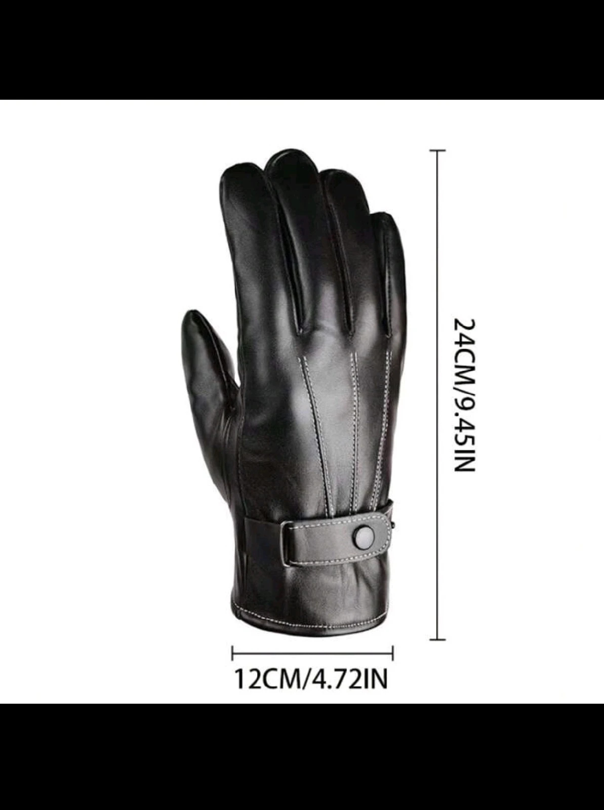 Guantes Térmicos Elegantes Tipo Cuero con Pantalla Táctil 7