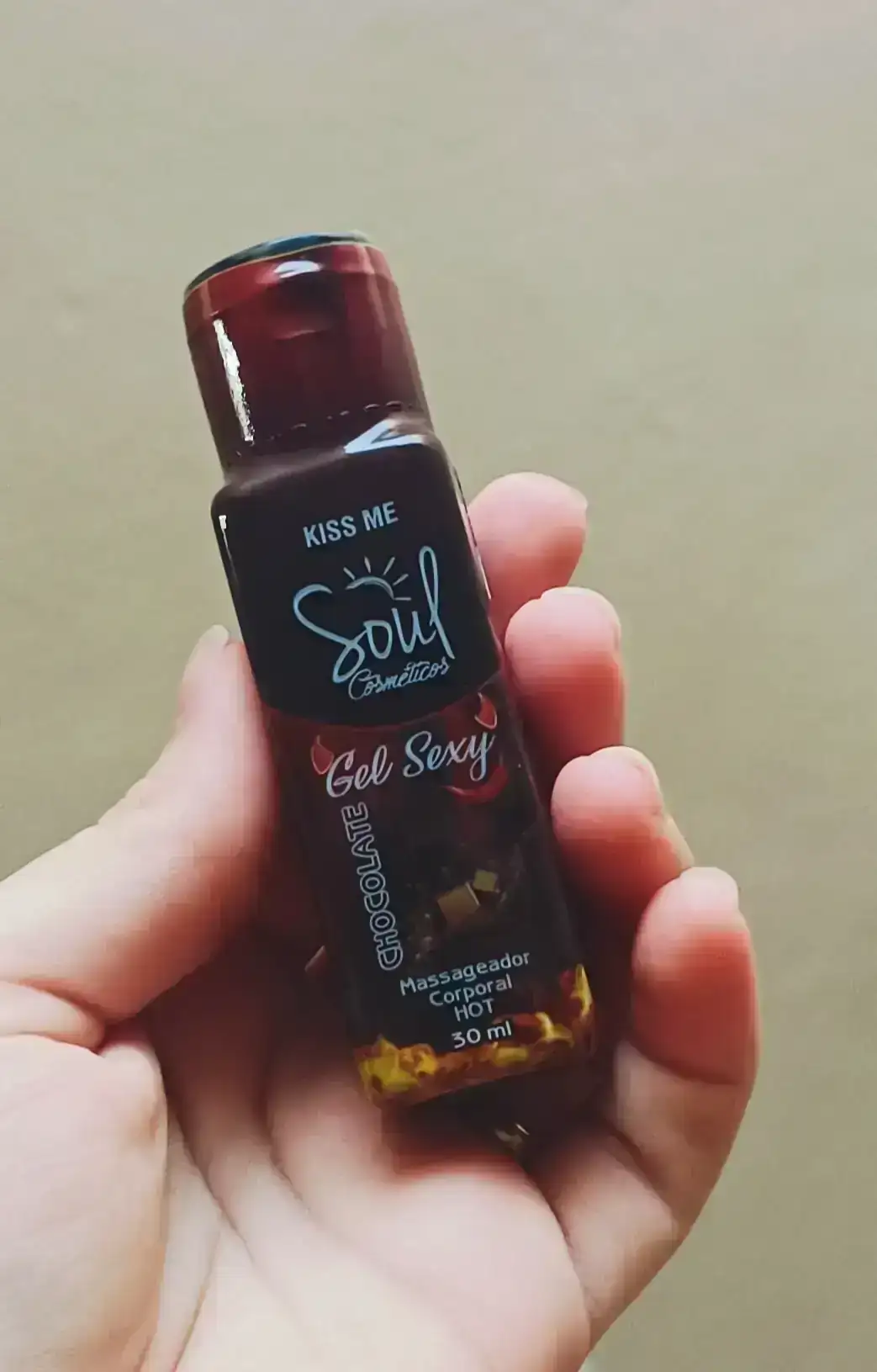 Gel de massagem de chocolate  2