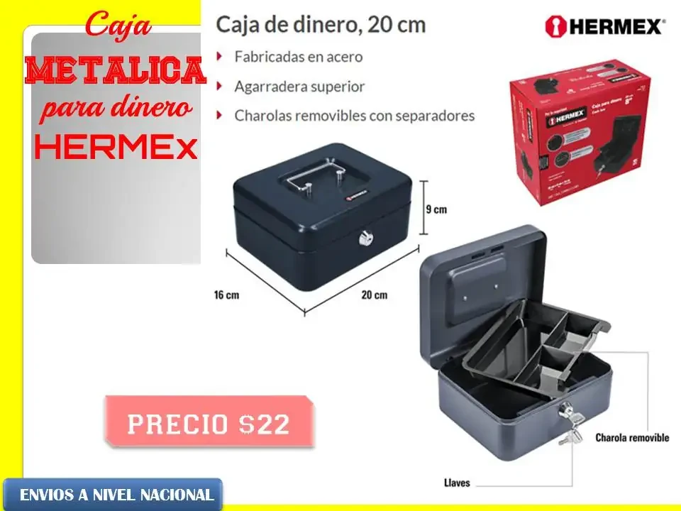 Caja de seguridad Hermex 