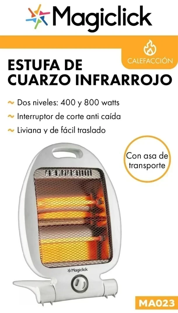 ESTUFA INFRARROJA MAGICLICK DE 2 VELAS MA023