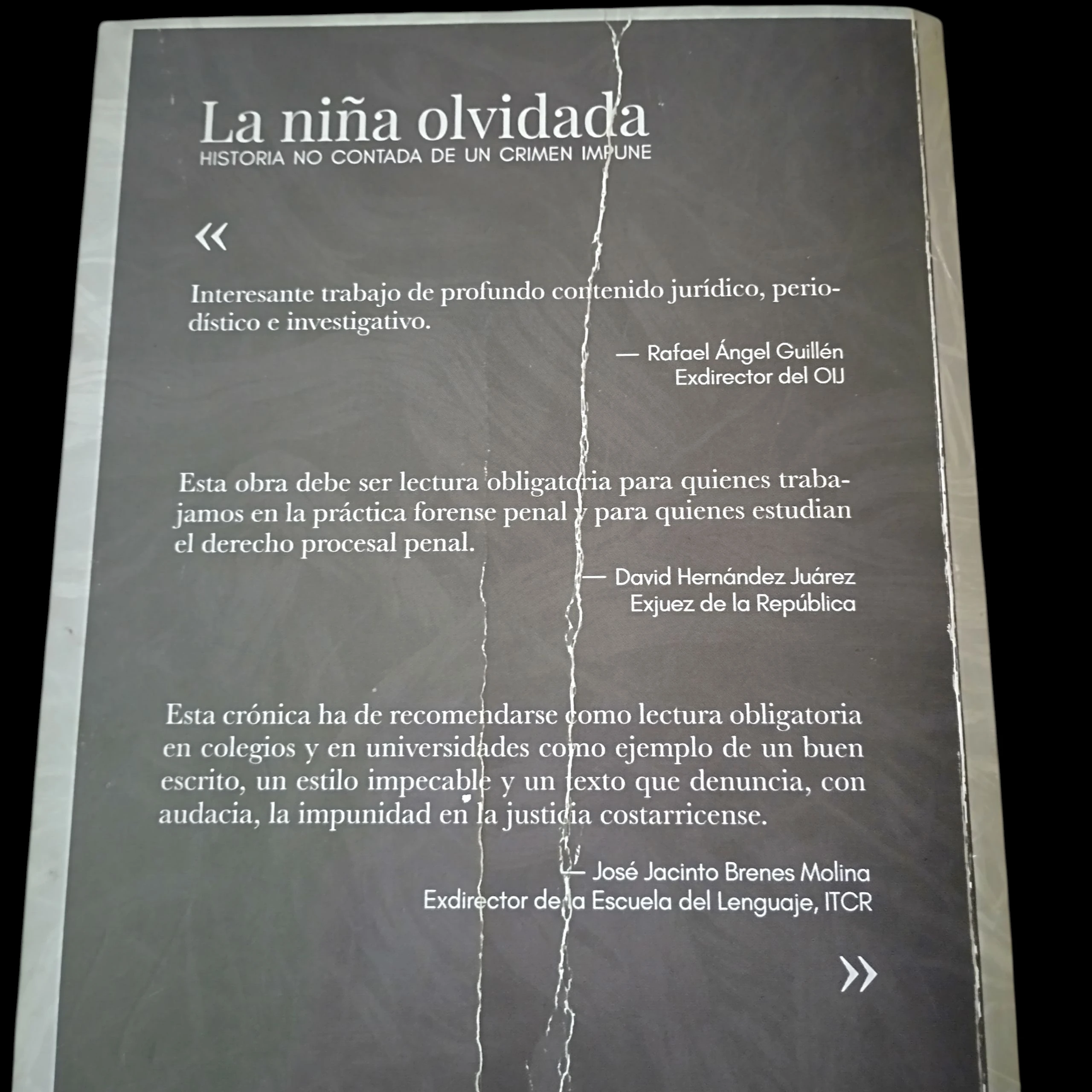 La niña olvidada, Ronald Moya Chacón usado 2