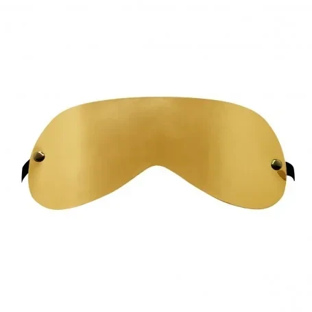 Antifaz Ciego Dorado Brillante BDSM