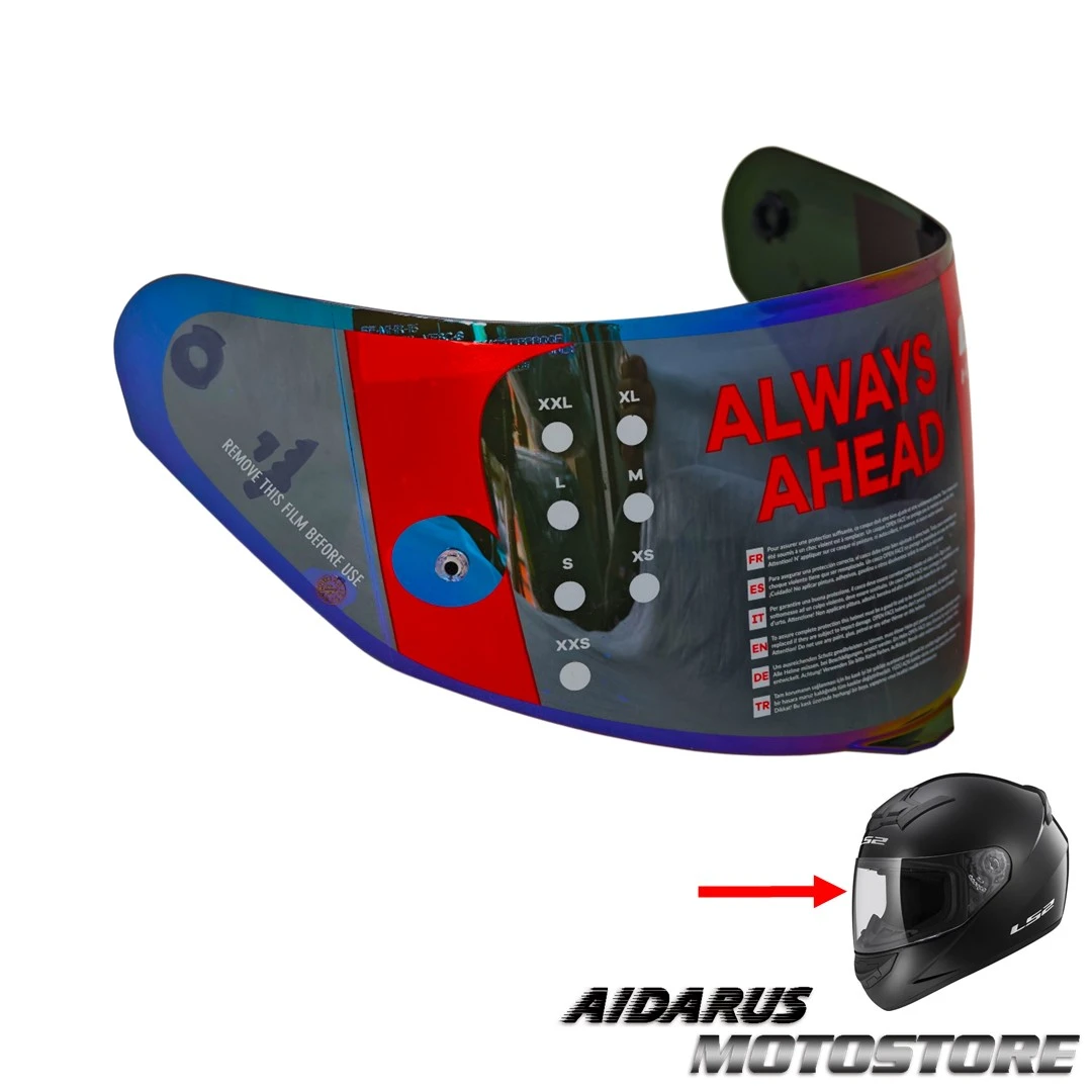 VISOR LS2 FF351 Y FF352 TORNASOL AZUL