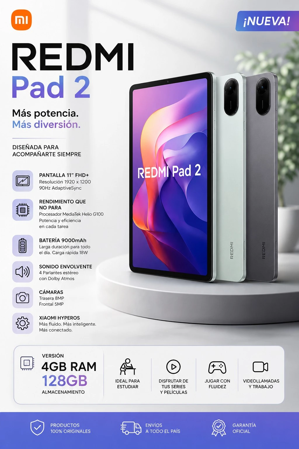 Tablet Redmi Pad 2 4/128Gb